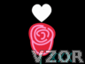 Růže a srdce, Animace na mobil