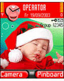 Spící Santa, Deti - Schémata, motivy na mobil - Ikonka