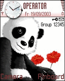Panda, Láska - Schémata, motivy na mobil - Ikonka