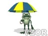 Žabák Freddy s deštníkem, Tapety na mobil