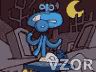 Modrá chobotnice, Haloween - Tapety na mobil - Ikonka