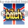 English bitch, Bitch - Nápisy a priania na mobil - Ikonka