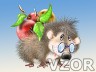 Ježeček s jablíčkama, Roztomilé - Tapety na mobil - Ikonka