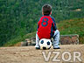 Malý fotbalista odpočívá, Fotbalové - Sport na mobil - Ikonka