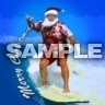 Santa na surfu, Vánoce, vánoční - Tapety na mobil - Ikonka