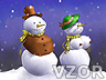 Sněhálák a sněhuláková, Vánoce, vánoční - Tapety na mobil - Ikonka